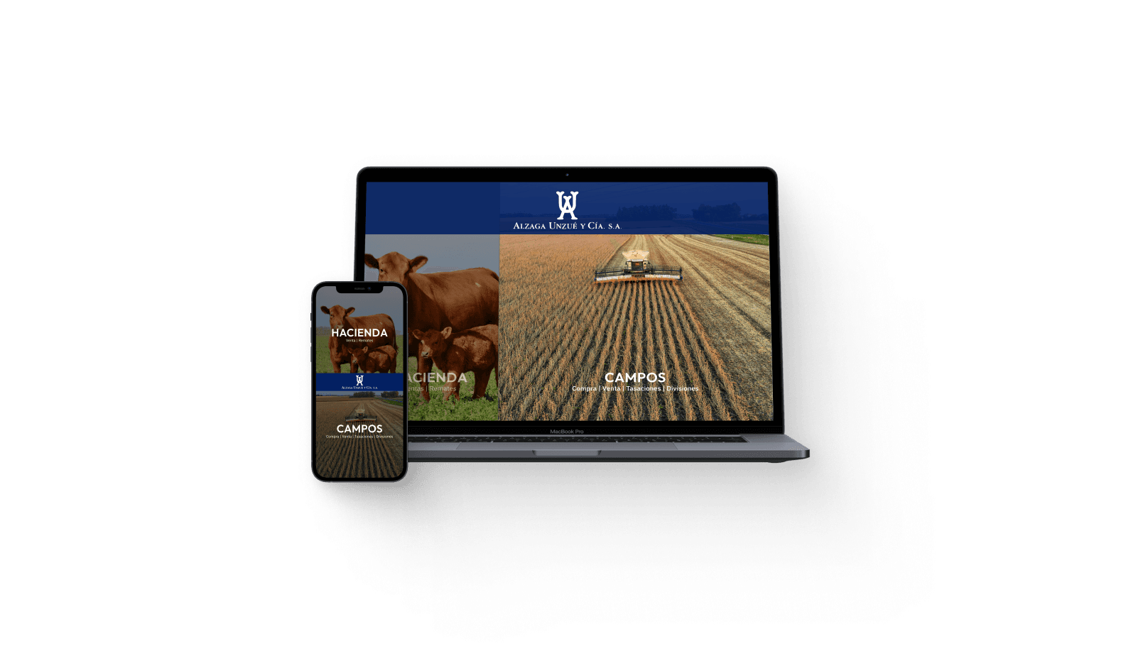 Alzaga Unzué platform mockup